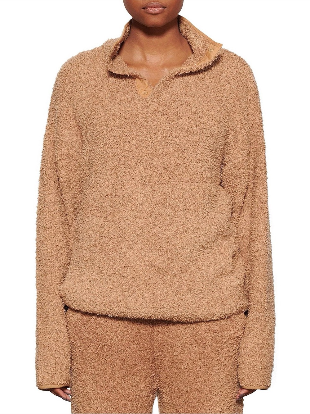 SKIMS 2x 3x Cozy Knit Pullover in Camel Lounge